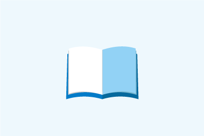 Illustratie van een opengeslagen boek