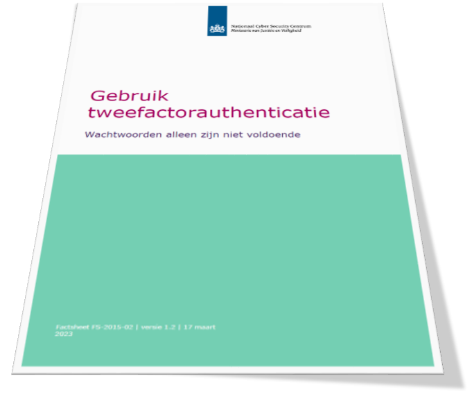 Factsheet Gebruik tweefactorauthenticatie
