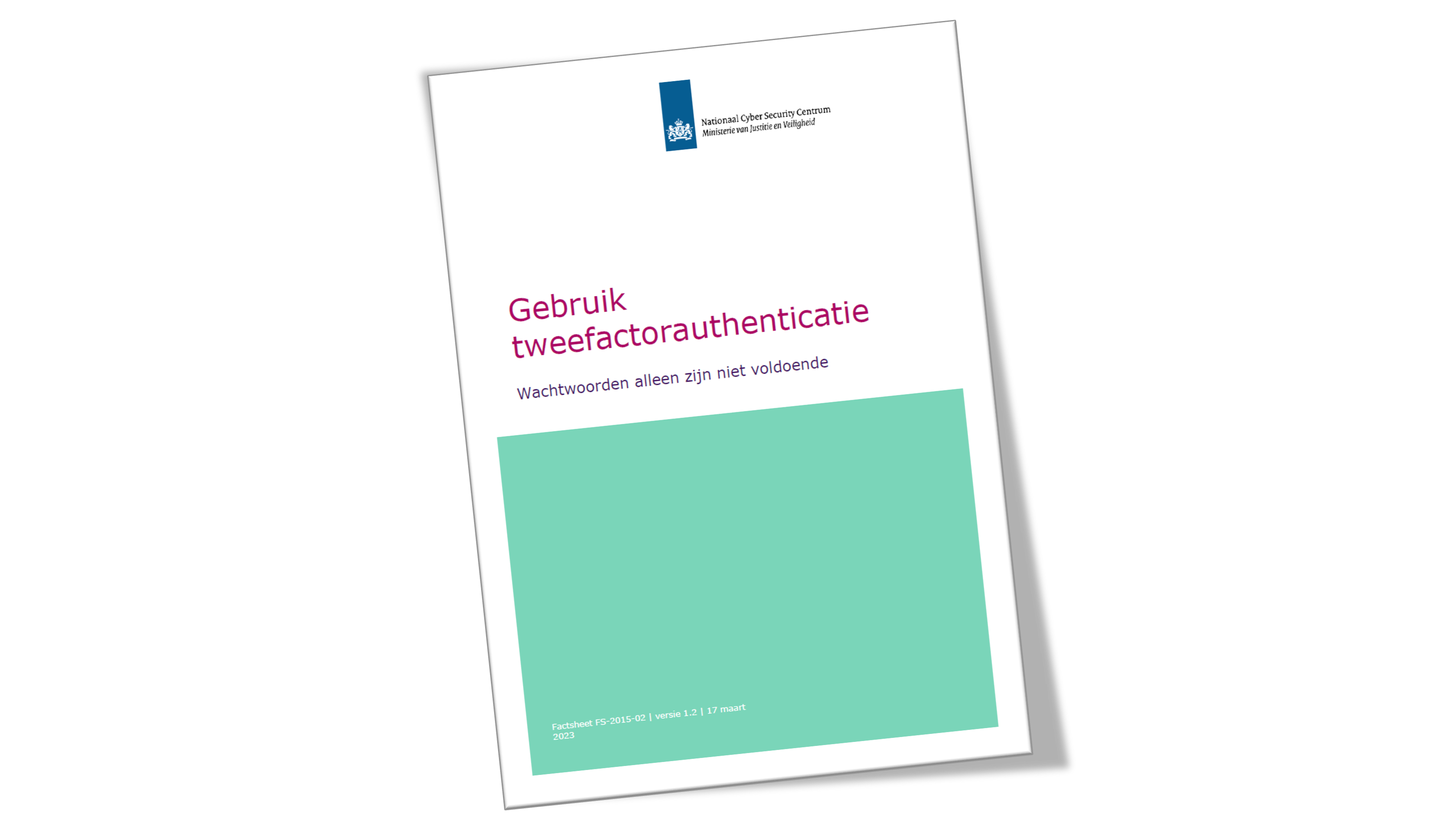 Factsheet Gebruik tweefactorauthenticatie